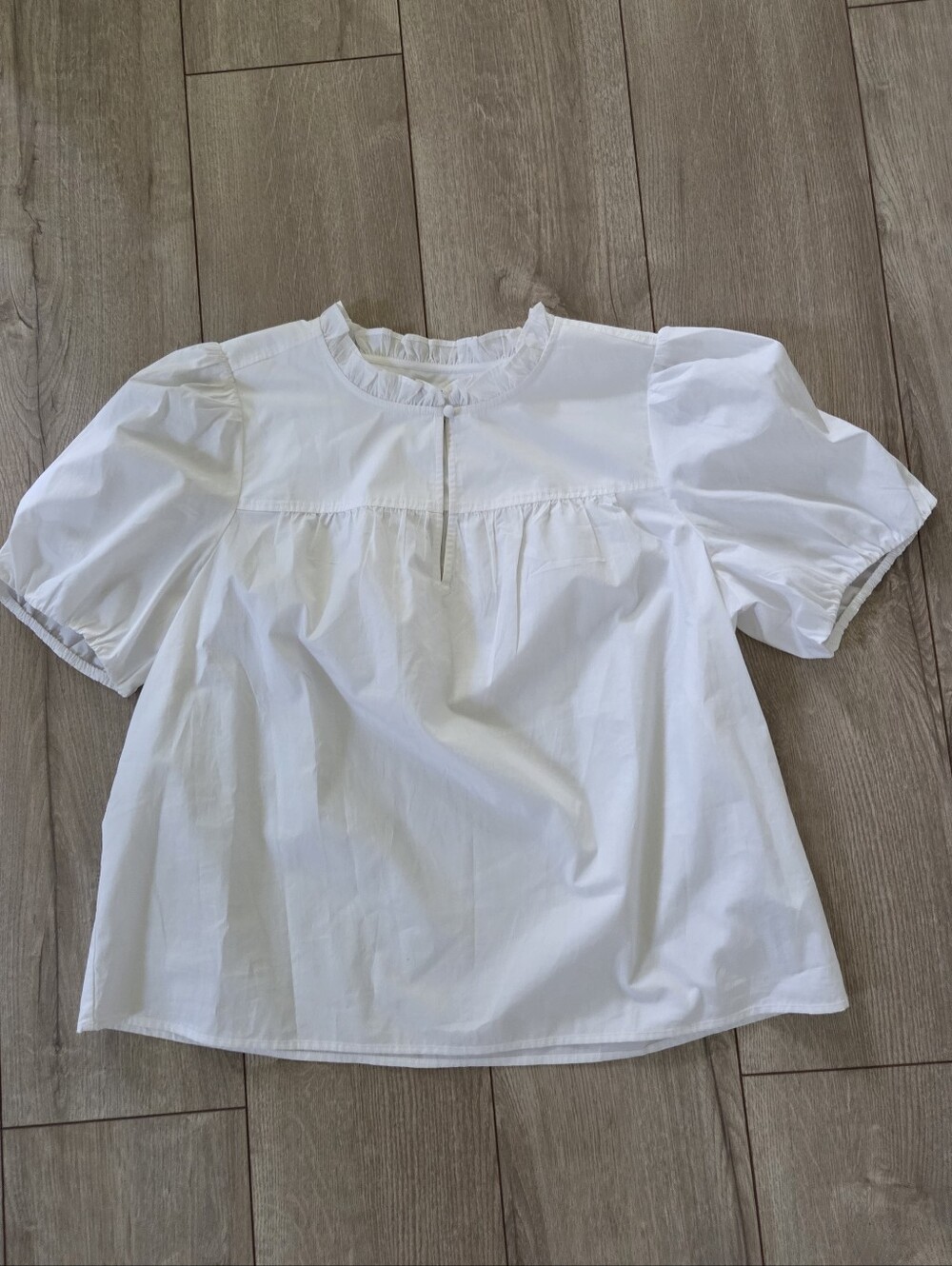 J Crew Cotton Puff Sleece Top XL